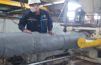 THI CÔNG BẢO ÔN TRỤC GIA NHIỆT MÁY ÉP NHỰA