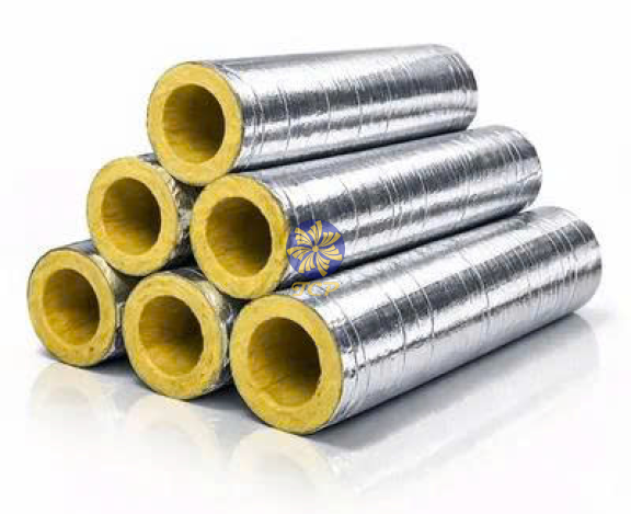 Bông Khoáng ROCKWOOL Dạng Ống Có Bạc