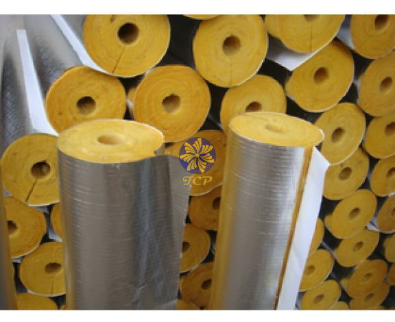 Bông khoáng dạng ống có bạc