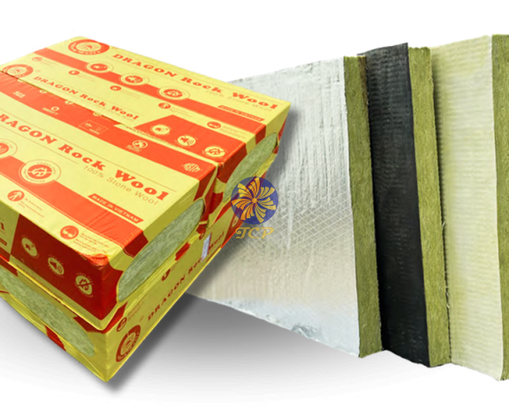 Bông Khoáng ROCKWOOL Dạng Tấm có bạc